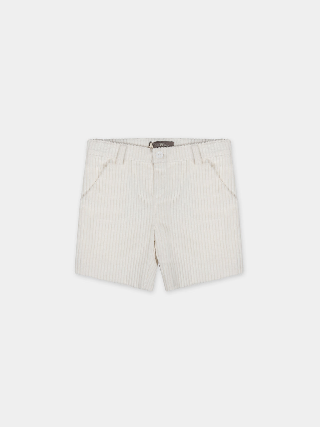 Short blanc pour bébé garçon